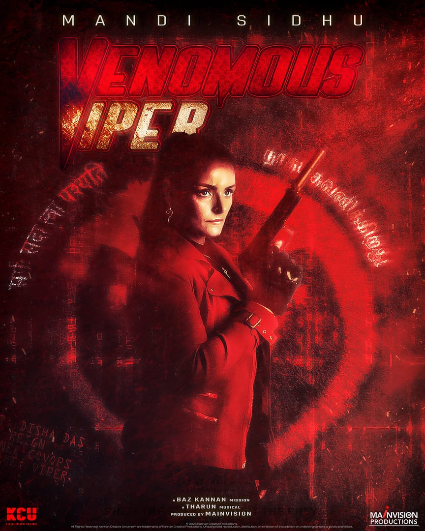 VenomousViperMandiDishaDasGrungePoster